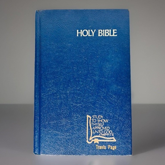 Other - Vintage 1985 KJV Drill Bible Holman Blue Hardcover King James Version 1611
